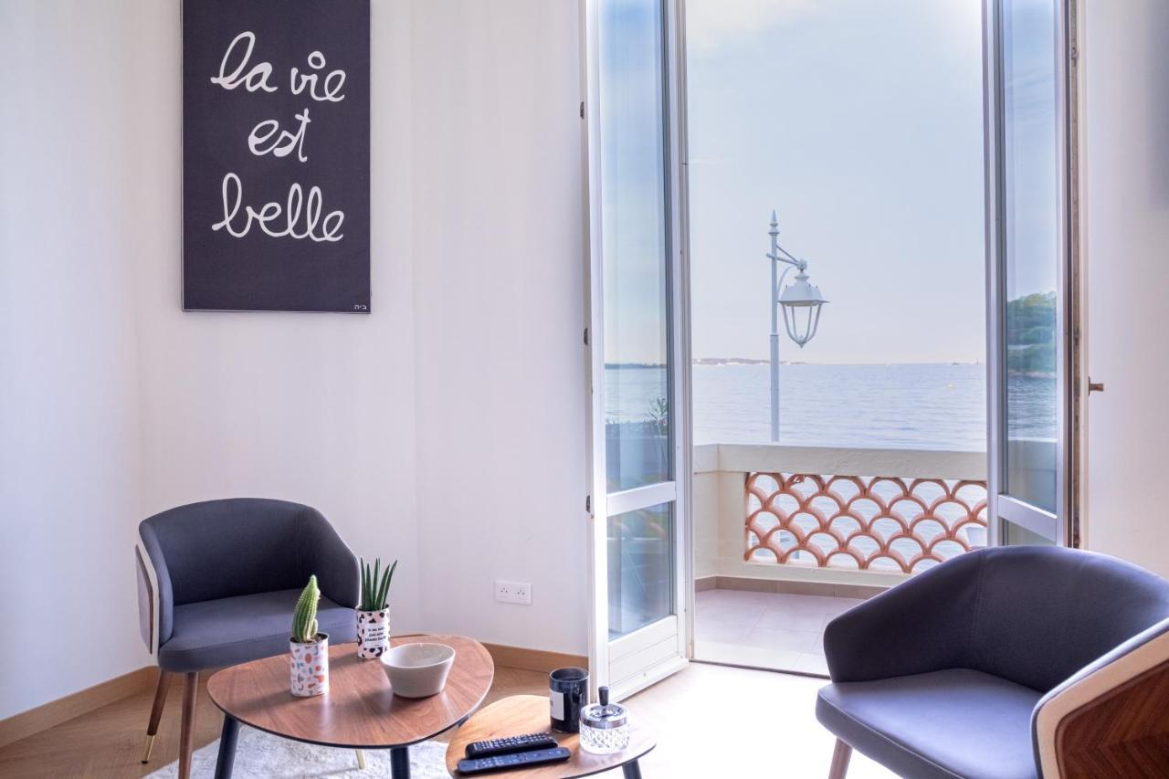" Nid D'Amour " Evasion De Reve - Pieds Dans L'Eau Face A La Mer 戛纳 外观 照片